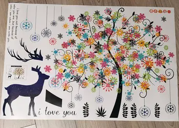 sticker copac colorat 60 cm inaltime