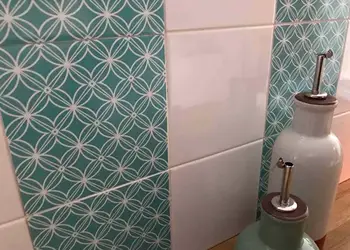 sticker faianta decorativa turcoaz Navy  set 6 bucaţi