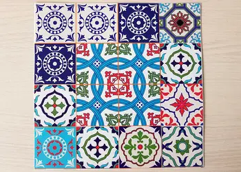 sticker faianta decorativa albastra Mora