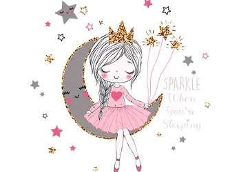 sticker fetita somnoroasa