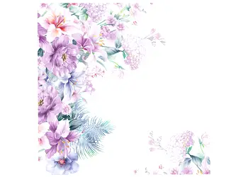 sticker flori lila folina