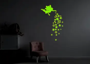 sticker fosforescent zana cu stele folina glow in the dark