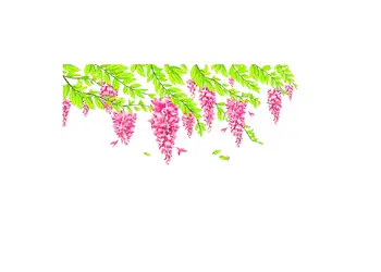 sticker geam folina glicina roz