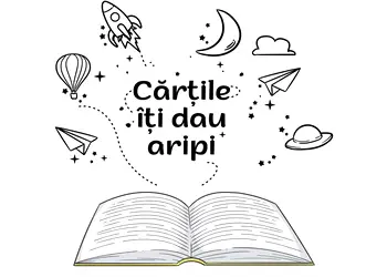 sticker grafic cartile iti dau aripi