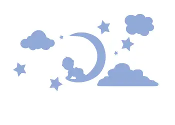 sticker somn usor bleu