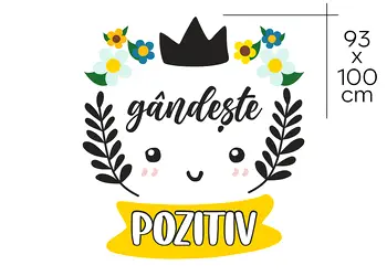sticker mesaj motivational gandeste pozitiv camera copii scoli gradinite s1