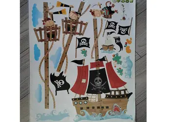 sticker metru copii folina vaporul piratilor
