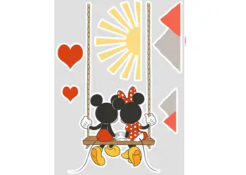sticker mickey swing