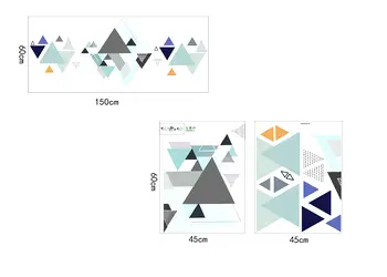 sticker triunghiuri bleu