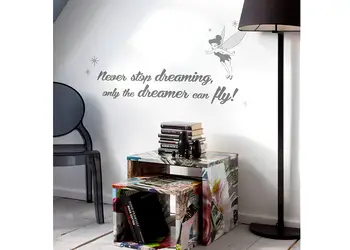 sticker motivational komar never stop dreaming gri