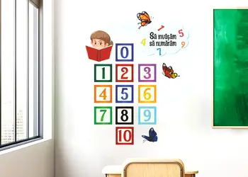 sticker numere in patrate multicolor pentru scoli gradinite s0