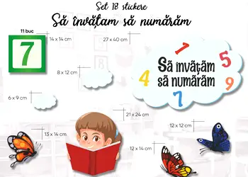 sticker numere in patrate multicolor pentru scoli gradinite s0