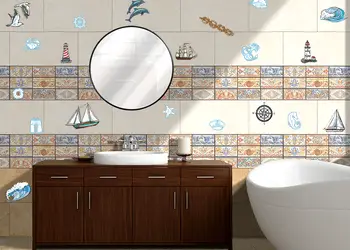 sticker perete baie folina marin 8519