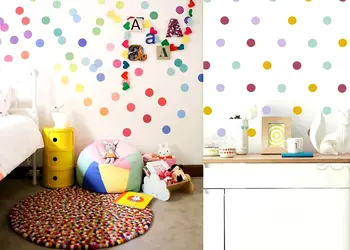 sticker perete buline colorate