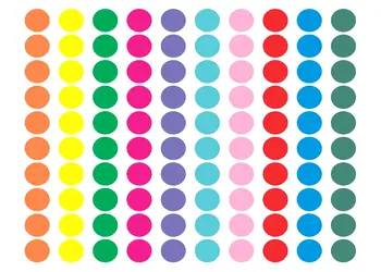 sticker perete buline colorate