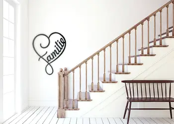 sticker perete negru familie