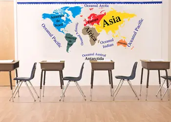 sticker harta lumii continente si oceane