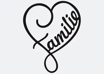 sticker perete negru familie