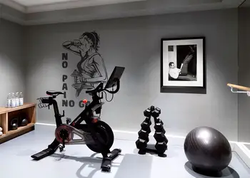 sticker perete sala antrenament no pain no gain negru b x1