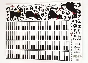 sticker perete muzica