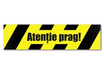 sticker podea atentie la prag folina 100 30 cm 1087