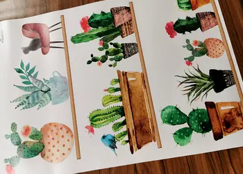 stickere flori polite cu ghivece