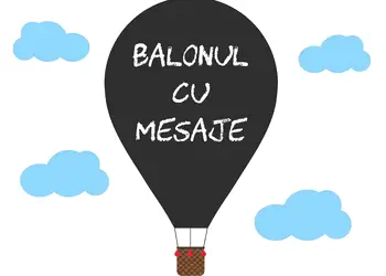 sticker tabla de scris balonul cu mesaje