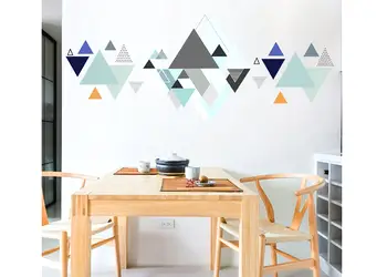 sticker triunghiuri bleu