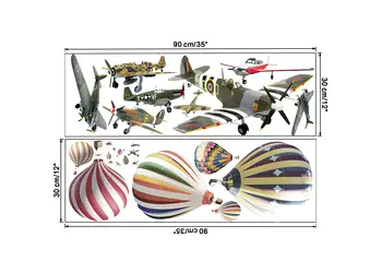 stickere camera baieti avioane si baloane in zbor