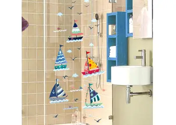 stickere copii barci colorate folina decor marin