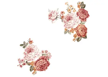 stickere bujori roz prafuit folina