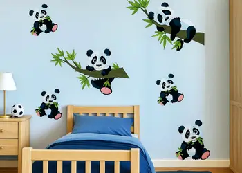 set 6 stickere ursi panda