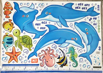 sticker metru folina model delfini