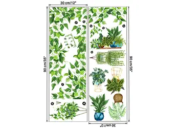 stickere plante verzi suspendate