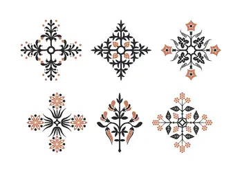 stickere decorative cu motivep traditionale folina