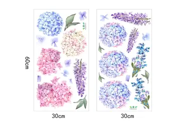 stickere flori mov folina model hortensii