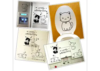 stickere pisici lovely baby cat