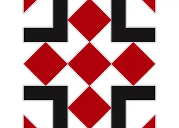 set 18 stickere faianta igit folina model negru rosu