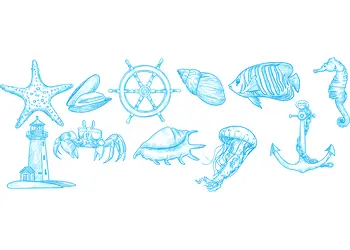 stickere faianta ocean blue folina1