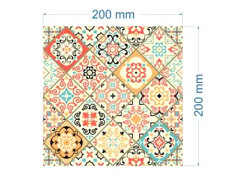 stickere faianta patchwork Sole