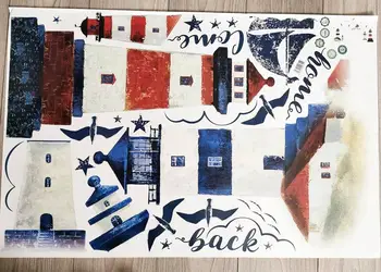 stickere perete folina decor marin