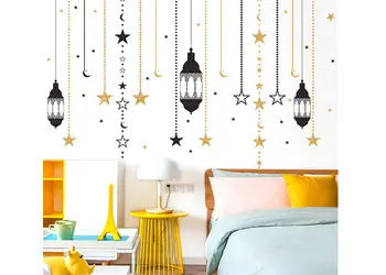 stickere felinare negre folina decor oriental