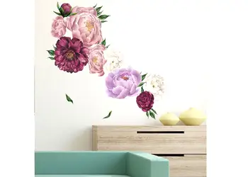 stickere flori folina bujori mov