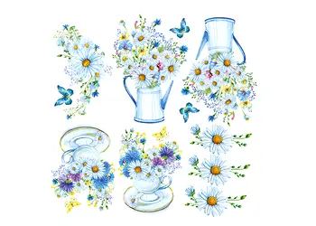 stickere flori folina decor cu margarete