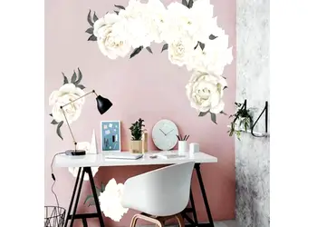 stickere flori folina decor floral crem