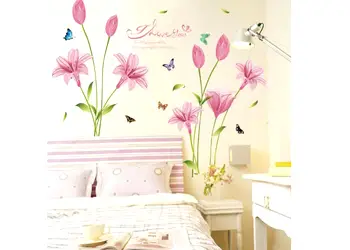 stickere flori folina decor floral roz