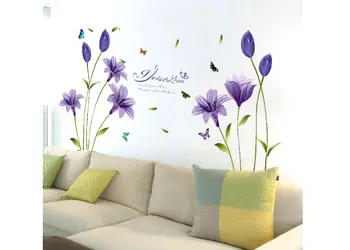 stickere flori folina decor mov