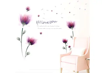 stickere flori folina decor violet