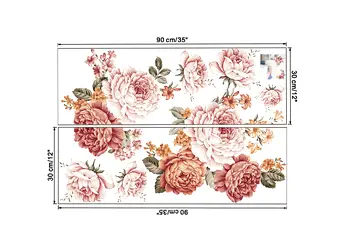 stickere bujori roz prafuit folina