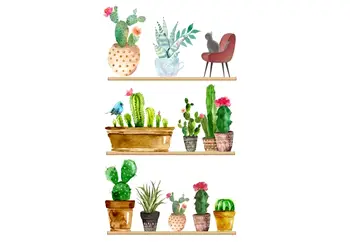 stickere flori polite cu ghivece